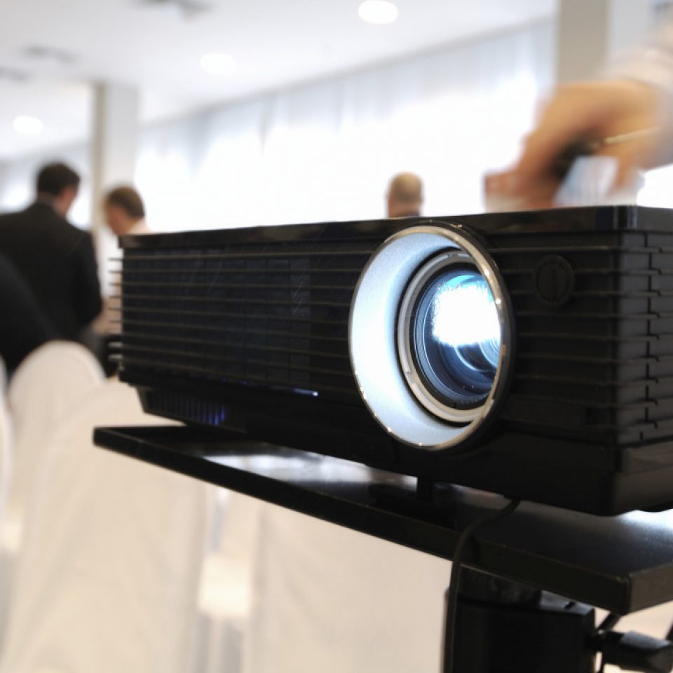 presentation with projector